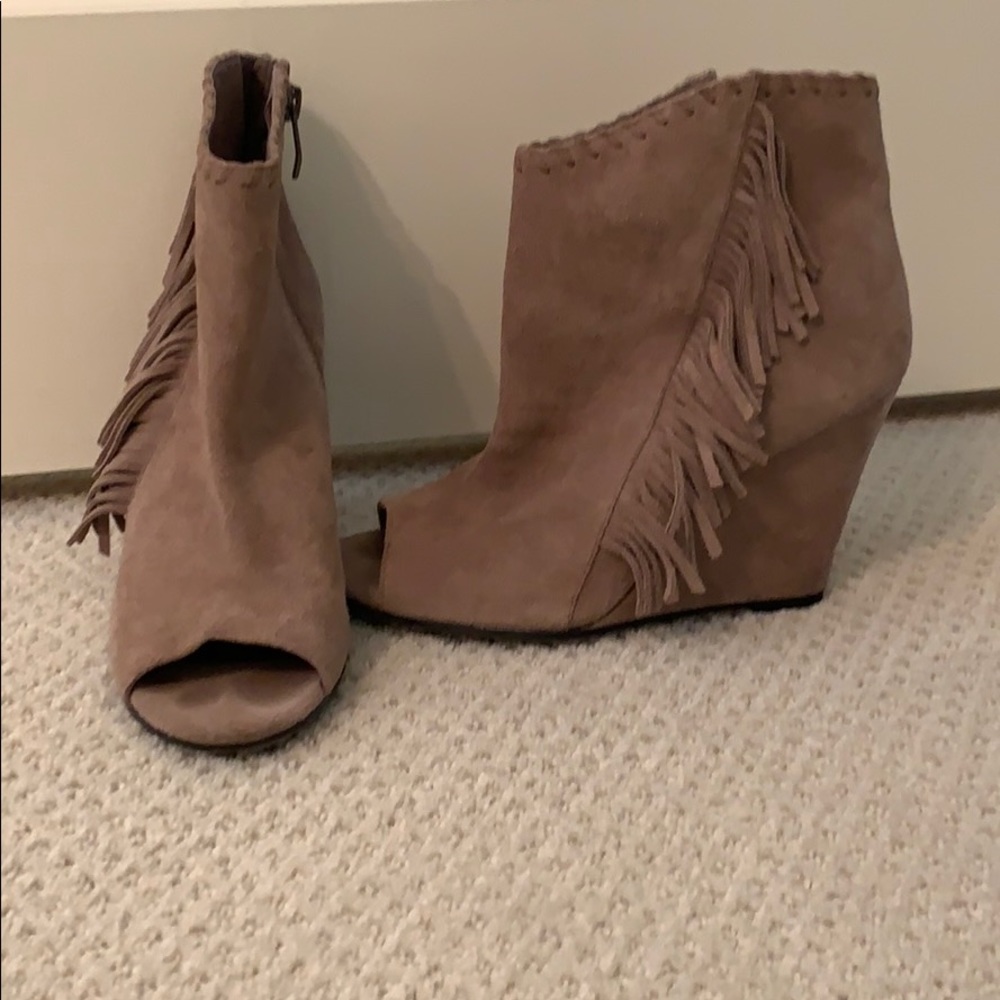 Vince Camuto Fringed Booties!